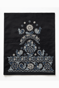 Ahir Hand Embroidery Blouse Piece - (Black)