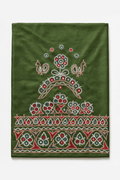 Ahir Hand Embroidery Blouse Piece - (Green)