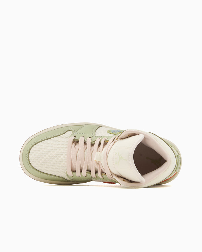 Sneakers Air Jordan Women's 1 Mid SE "Olive Aura" - II0570-302