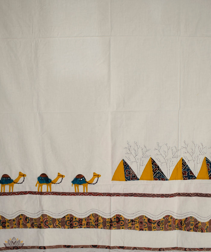 Ajrakh Barmer Applique Suit (two piece)