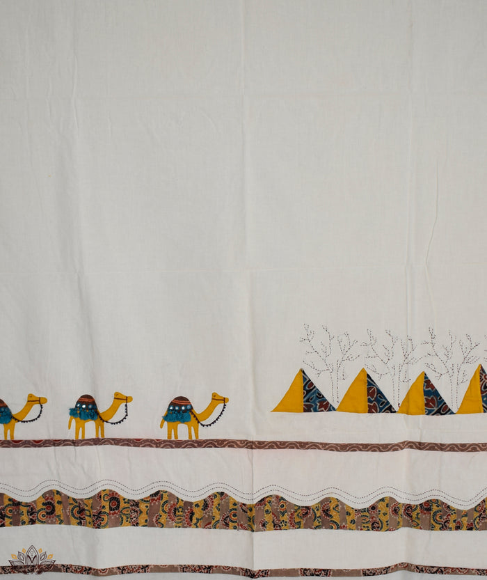 Ajrakh Barmer Applique Suit (two piece)