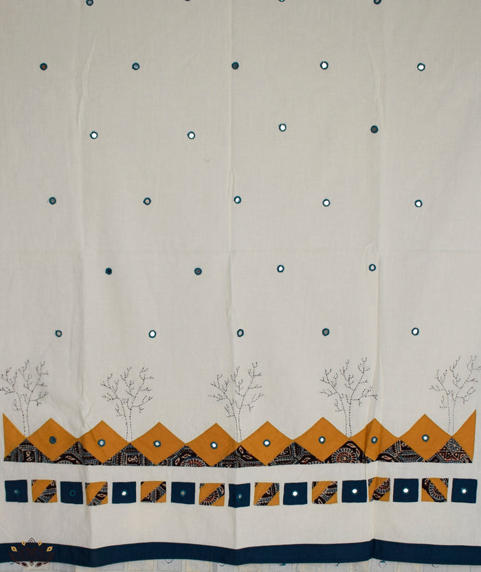 Ajrakh Barmer Applique Suit (two piece)