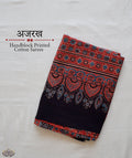 AJRAKH COTTON HAND BLOCK PRINTED SAREE