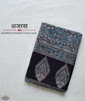 AJRAKH COTTON HAND BLOCK PRINTED SAREE