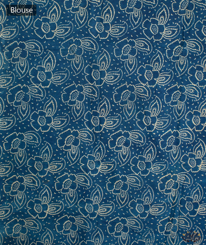 AJRAKH COTTON HAND BLOCK PRINTED SAREE