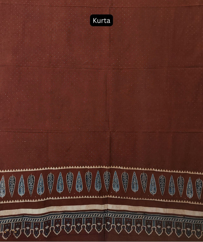 AJRAKH COTTON HAND BLOCK PRINTED TWO PIECE SUIT