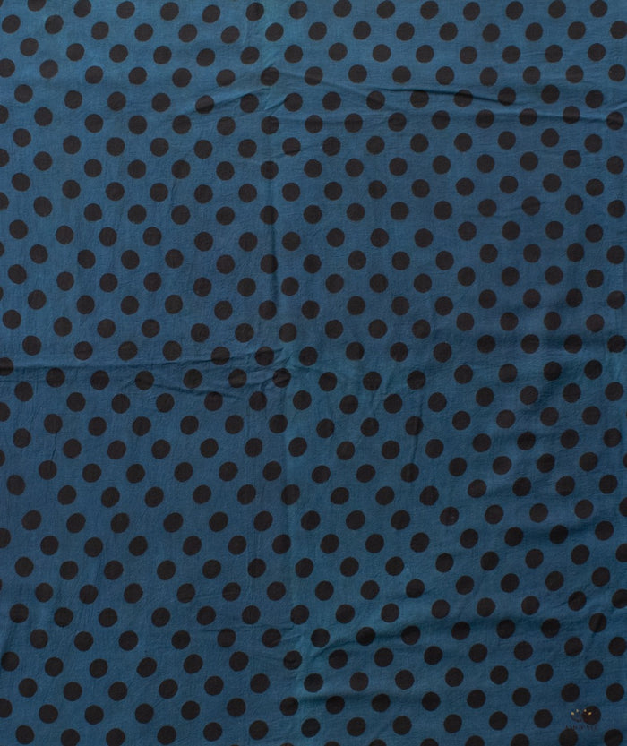 AJRAKH COTTON HANDBLOCK PRINTED SAREE