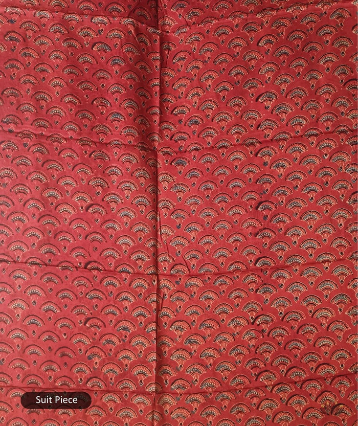 Ajrakh modal silk 2 piece suit