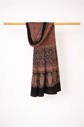 Ajrakh modal silk hand block printed stole