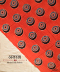 Ajrakh modal silk hand block printed yardage