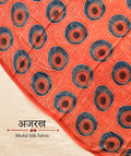 Ajrakh modal silk hand block printed yardage