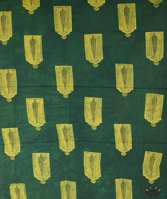 Ajrakh modal silk hand block printed yardage