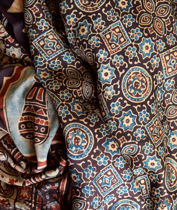Ajrakh modal silk Two piece suit