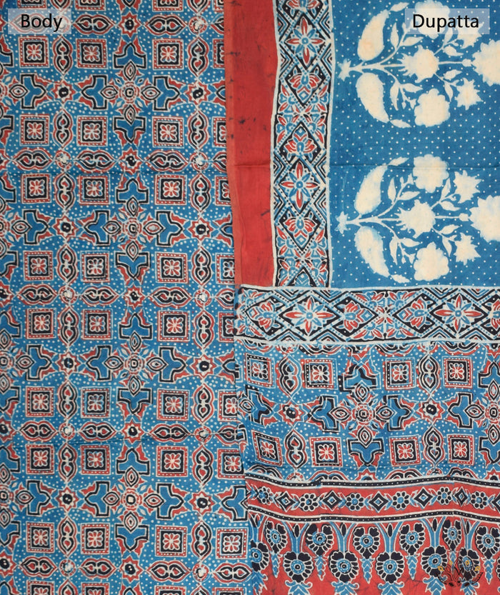 Ajrakh modal silk Two piece suit