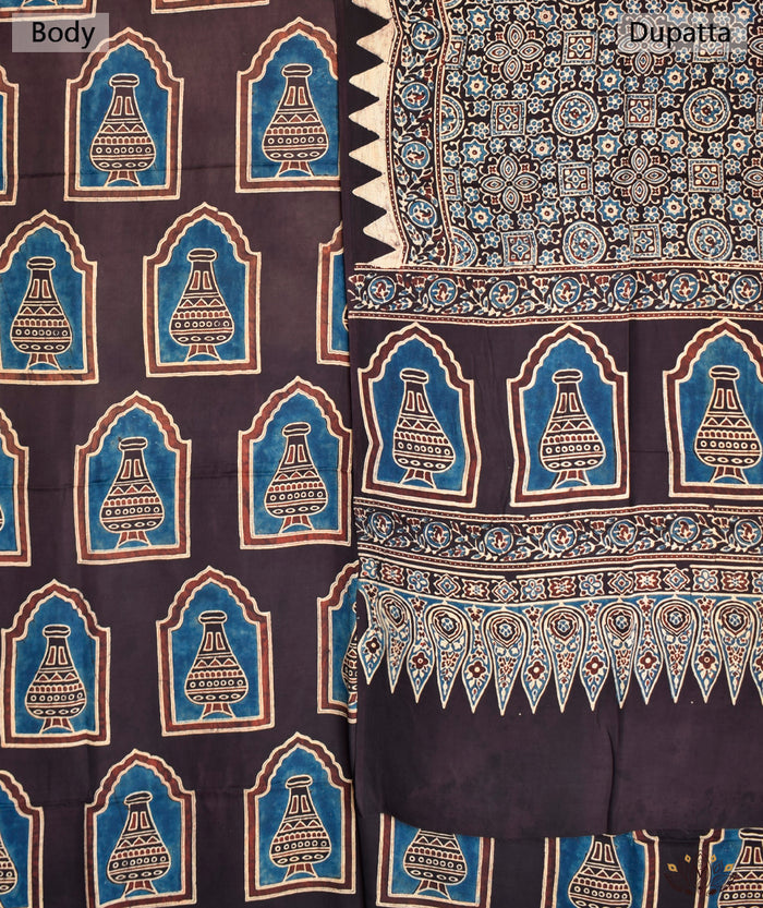 Ajrakh modal silk Two piece suit