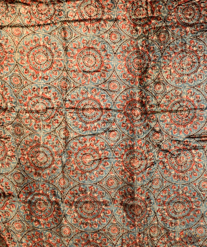 AJRAKH VELVET HAND PRINTED YARDAGE Set (2.5 meter)