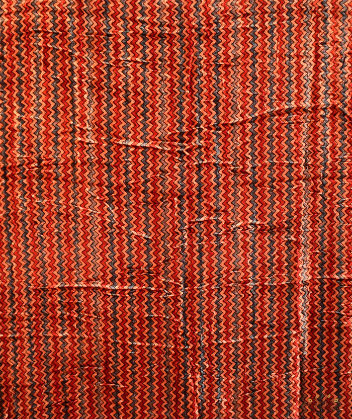 AJRAKH VELVET HAND PRINTED YARDAGE Set (3 meter)