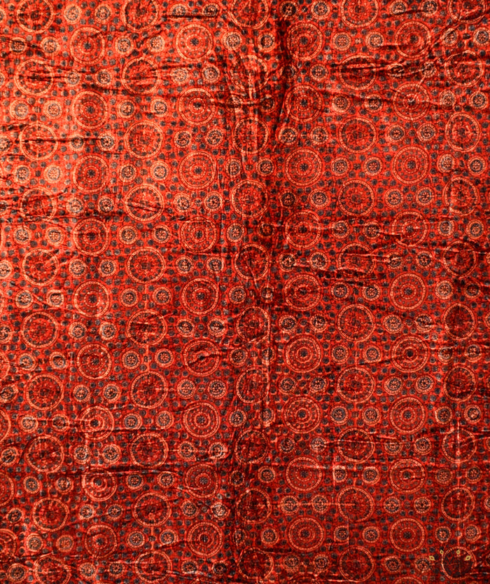AJRAKH VELVET HAND PRINTED YARDAGE Set (3 meter)