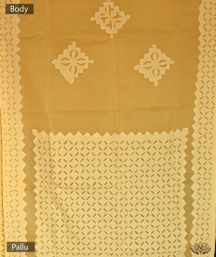 Applique Cotton Saree