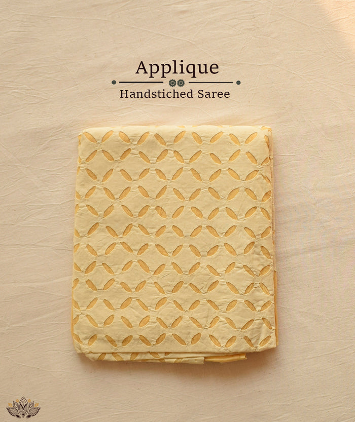 Applique Cotton Saree