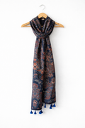 APPLIQUE COTTON STOLES