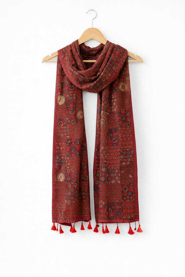 APPLIQUE COTTON STOLES