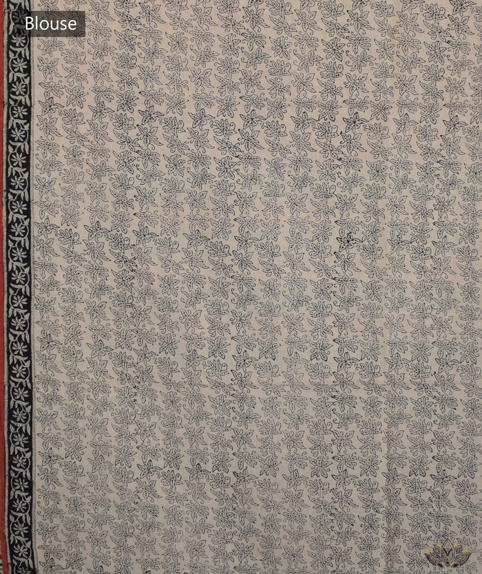 Bagru cotton handblock saree