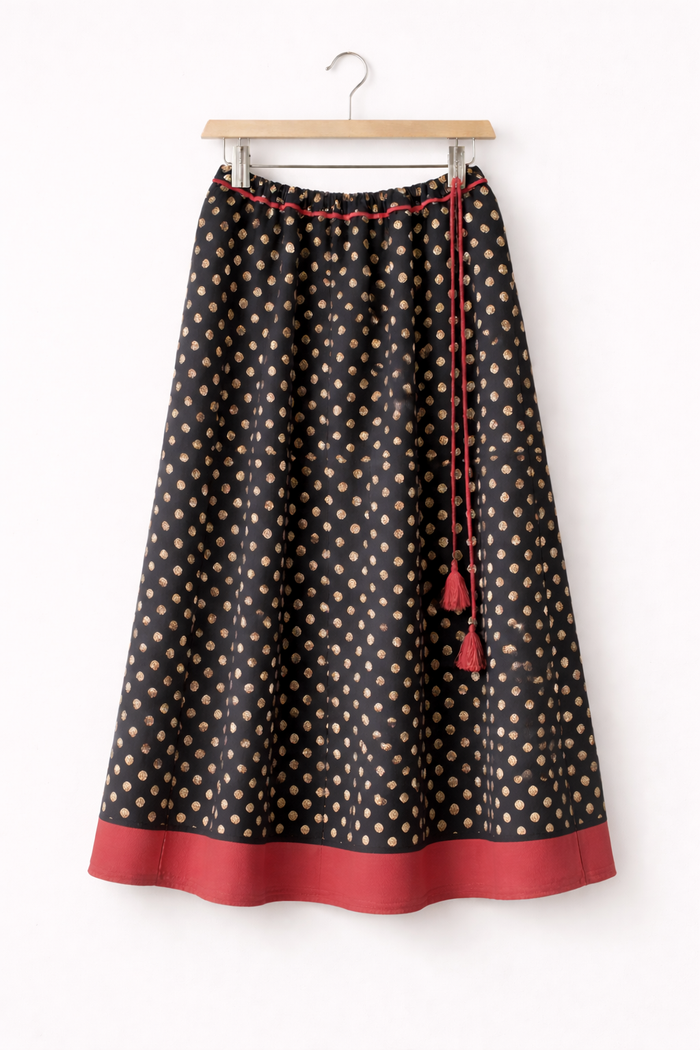 Bagru Handblock Printed Skirt