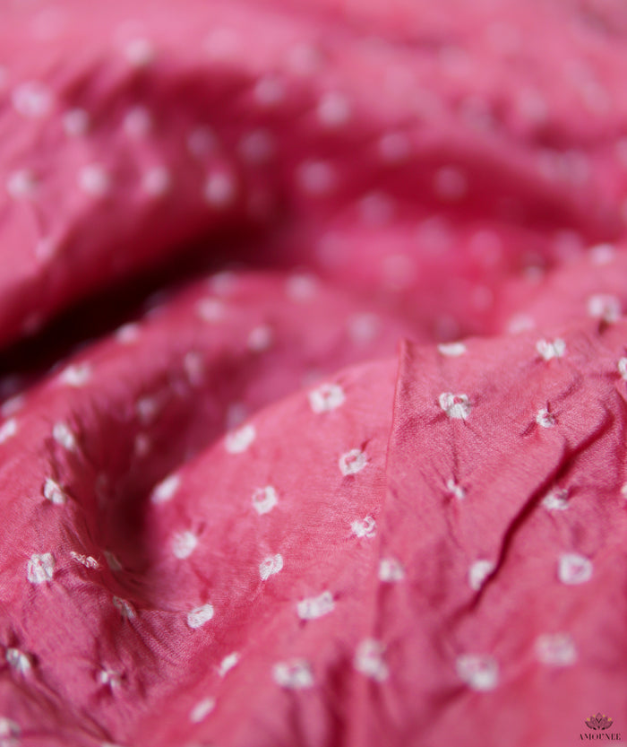 BANDHANI CHANDERI SILK SAREE