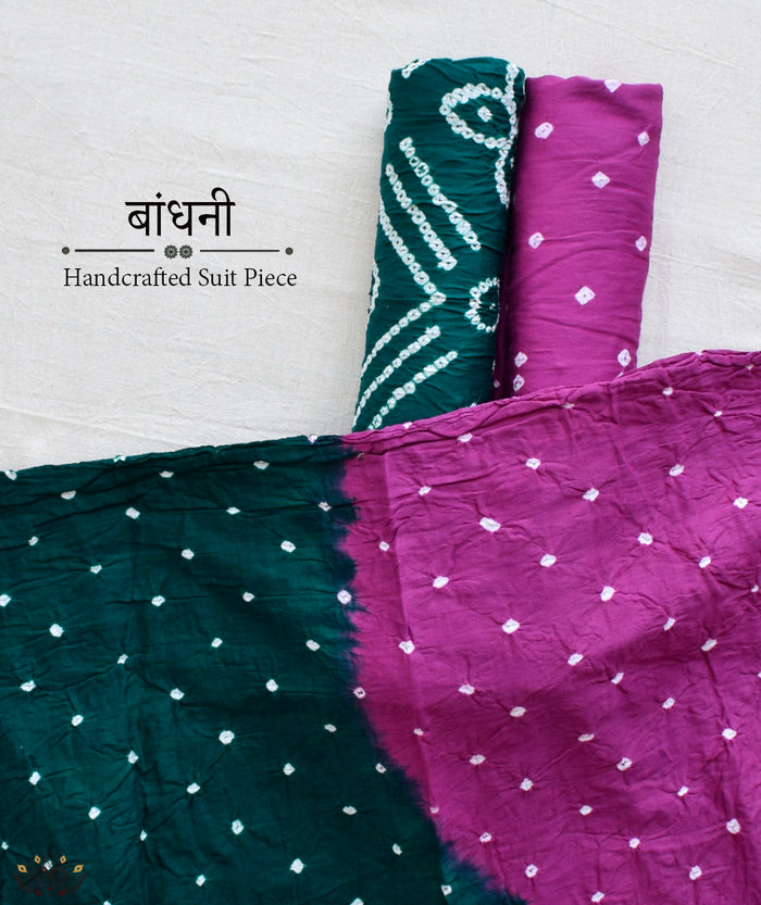 BANDHANI COTTON SUIT PIECE