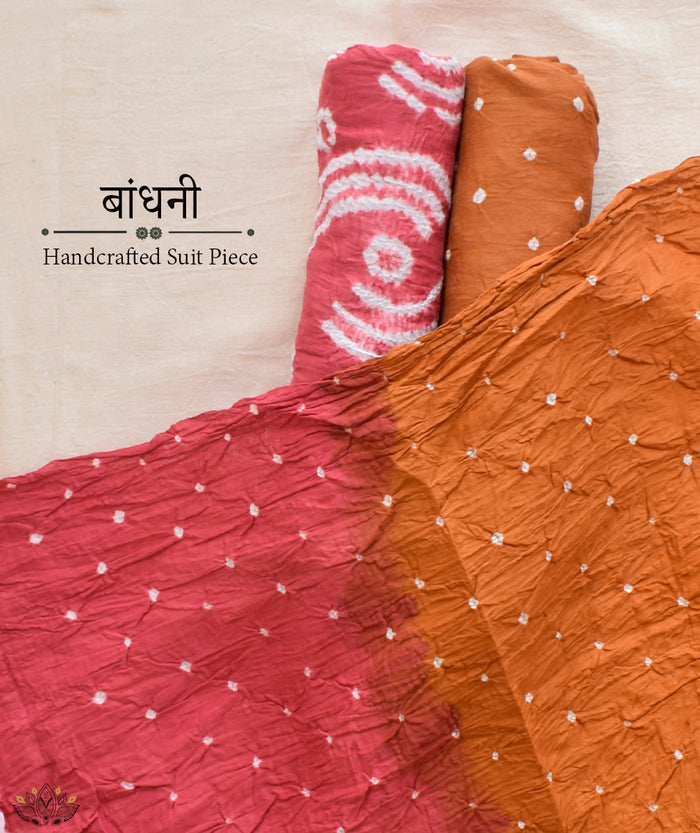 BANDHANI COTTON SUIT PIECE