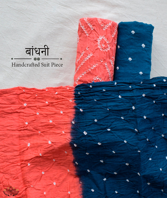 BANDHANI COTTON SUIT PIECE