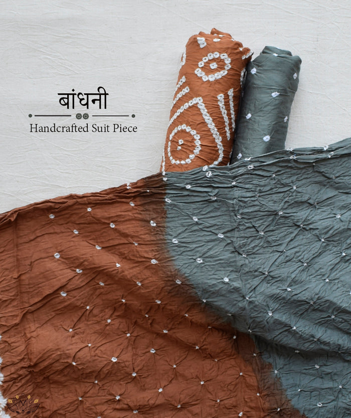 BANDHANI COTTON SUIT PIECE