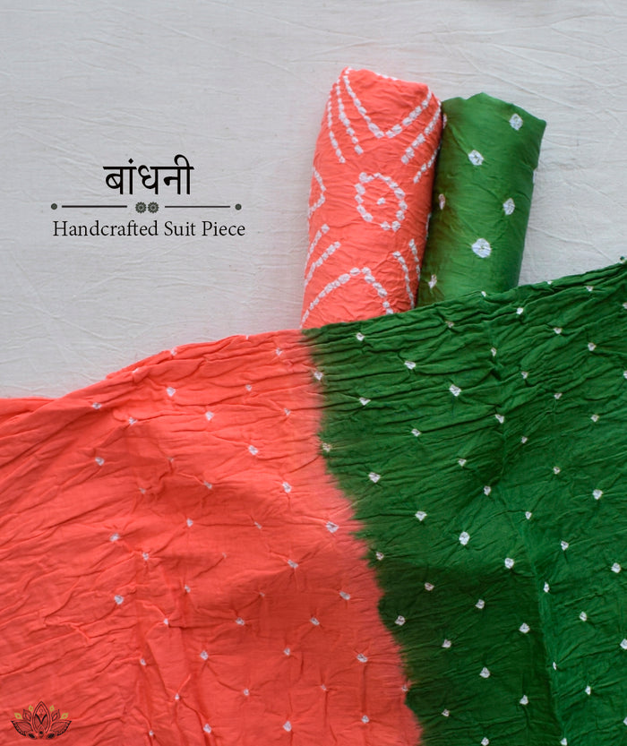 BANDHANI COTTON SUIT PIECE