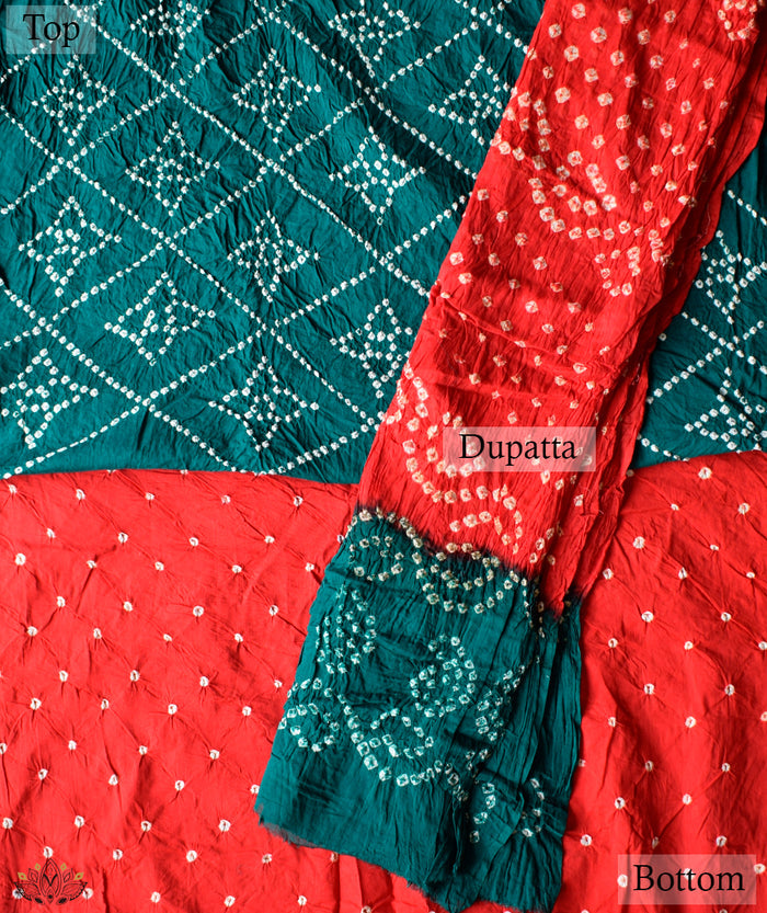 BANDHANI COTTON SUIT PIECE