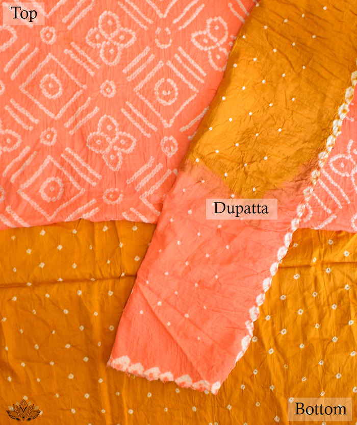 BANDHANI COTTON SUIT PIECE