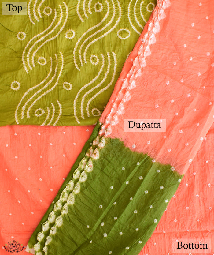 BANDHANI COTTON SUIT PIECE