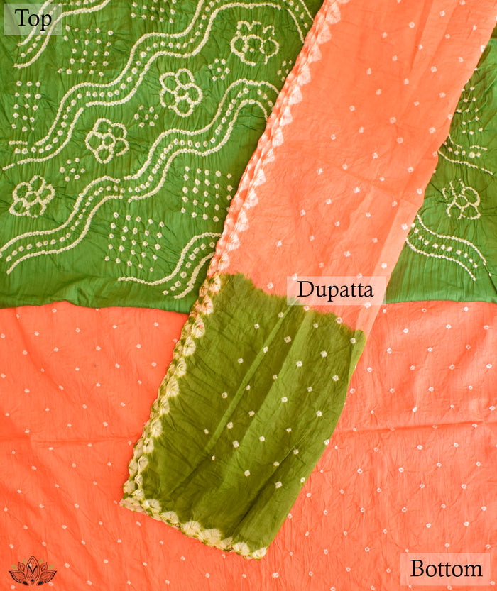 BANDHANI COTTON SUIT PIECE