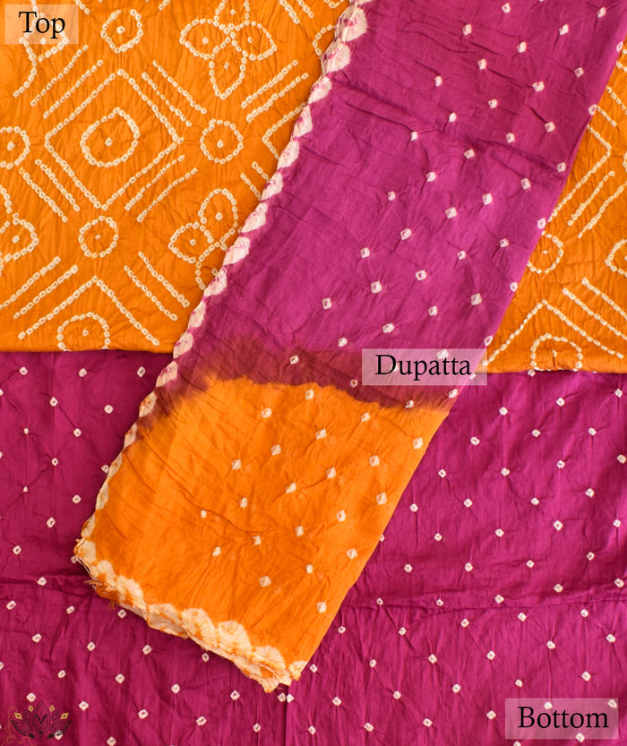 BANDHANI COTTON SUIT PIECE