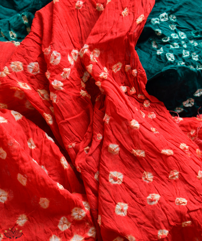 BANDHANI COTTON SUIT PIECE