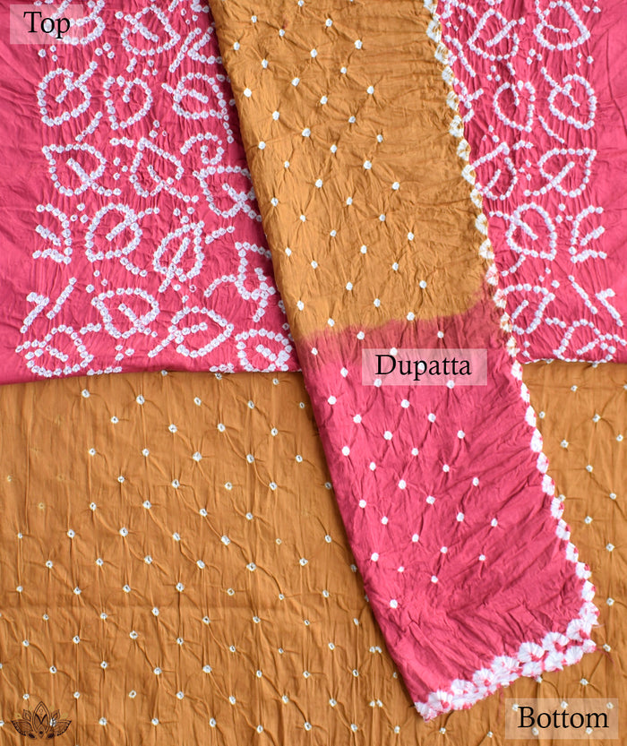 BANDHANI COTTON SUIT PIECE