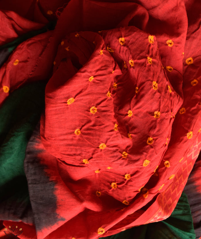 BANDHANI COTTON SUIT PIECE