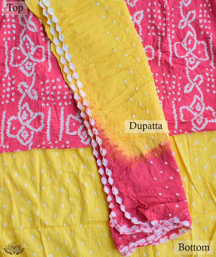 BANDHANI COTTON SUIT PIECE