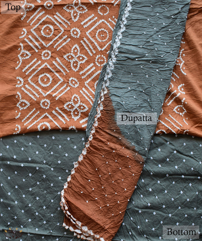 BANDHANI COTTON SUIT PIECE