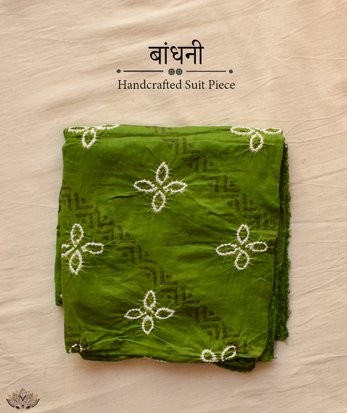 BANDHANI COTTON SUIT PIECE