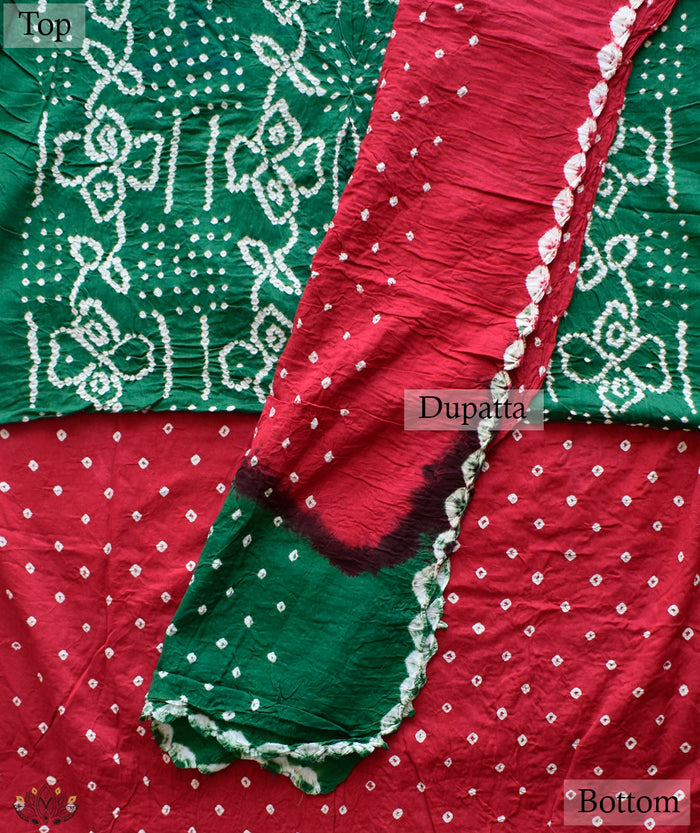 BANDHANI COTTON SUIT PIECE