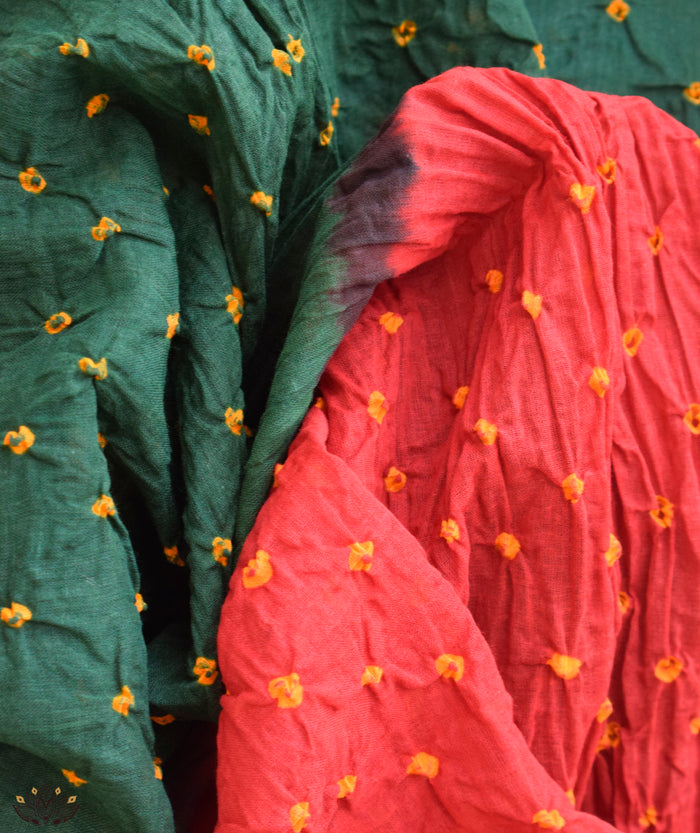 BANDHANI COTTON SUIT PIECE