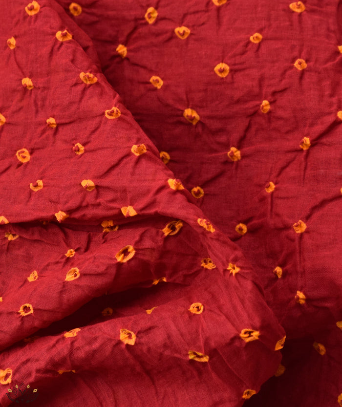BANDHANI COTTON SUIT PIECE