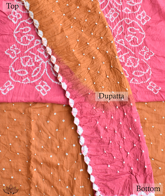 BANDHANI COTTON SUIT PIECE