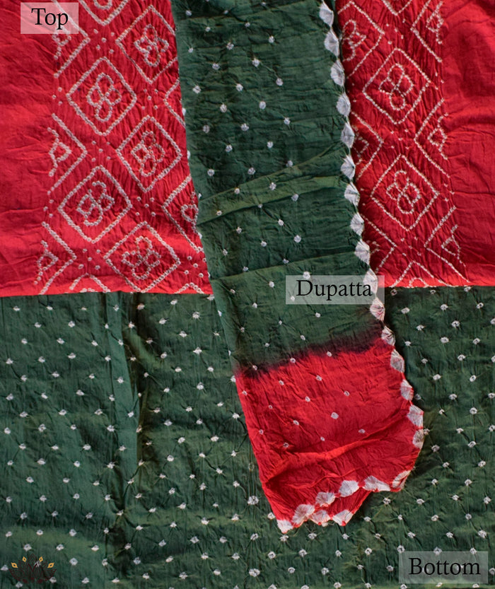 BANDHANI COTTON SUIT PIECE